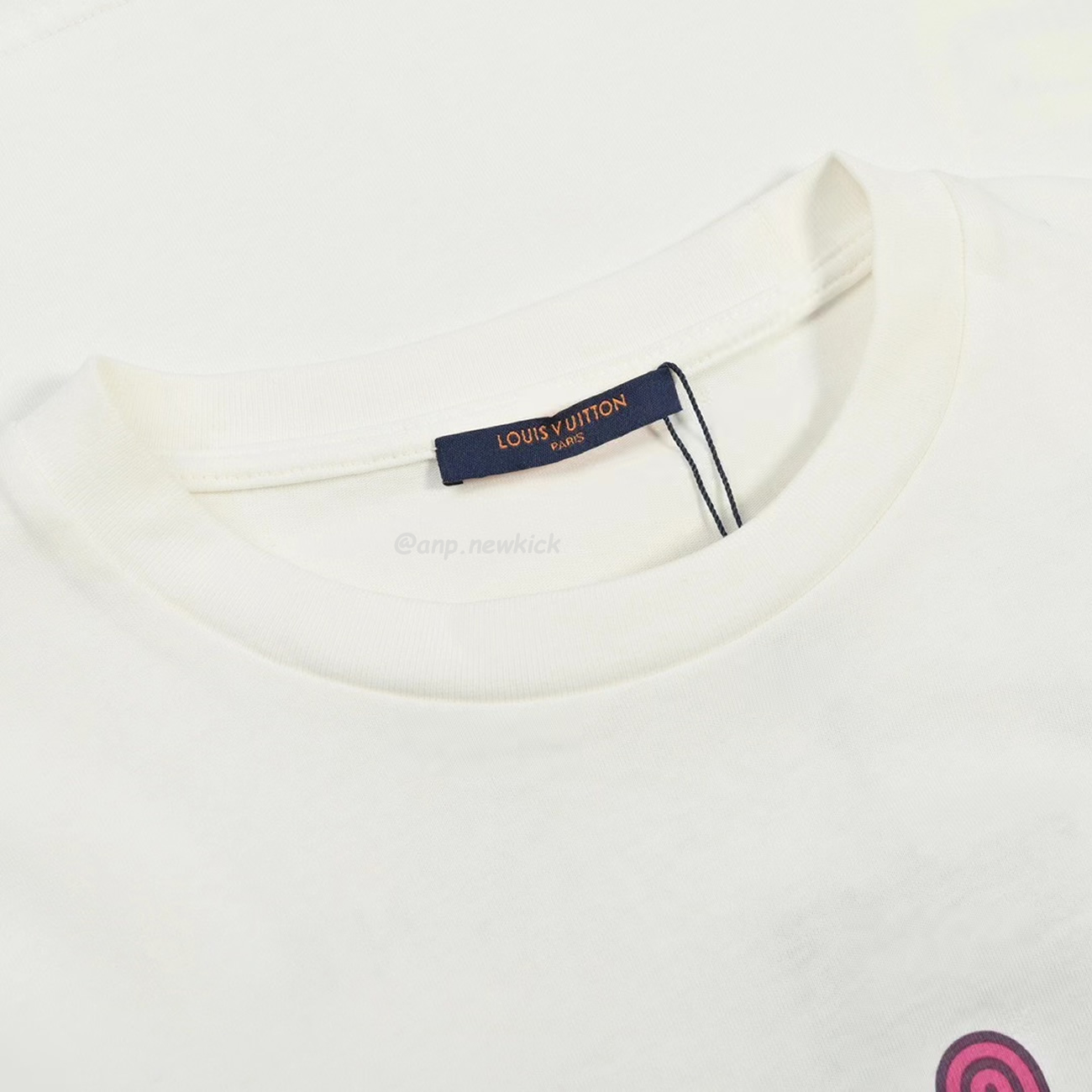 Louis Vuitton Colorful Letter Printed Short Sleeves T Shirt (10) - newkick.app